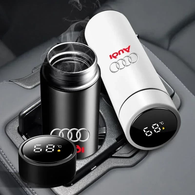 1pcs Car Cup Water Cup Creative Mass Simple Temperature Cup Car Accessories For Audi C6 C5 C7 A1 A3 A4 b5 b6 b7 b8 A5 A6 A7 A8L